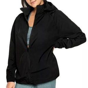 BNWT PINK by Victoria’s Secret Black Windbreaker L/XL